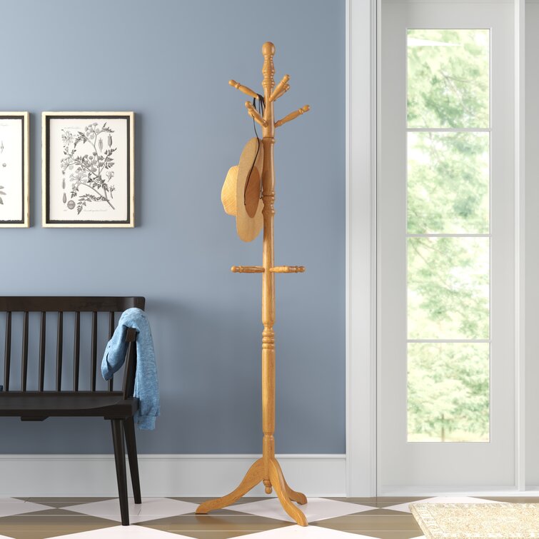 Solid wood best sale coat stand